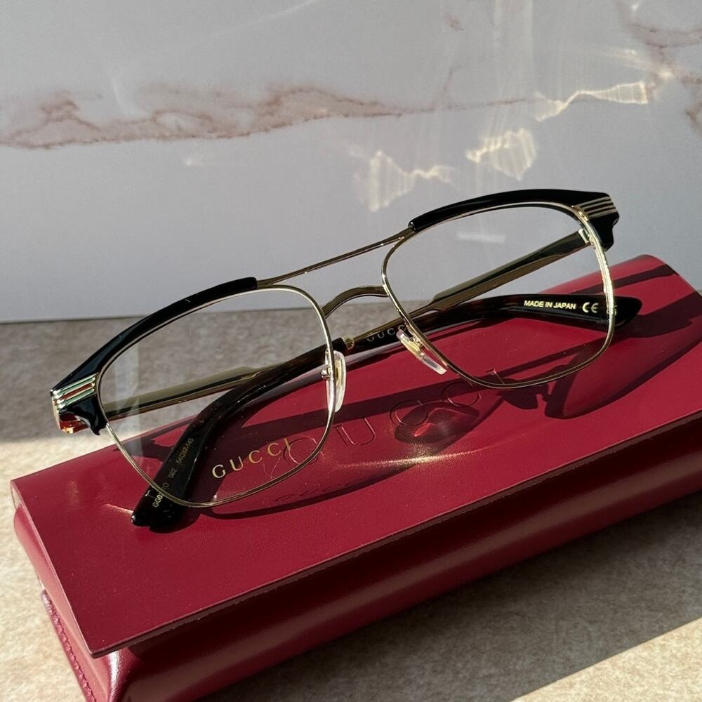 NEW Gucci GG0241O 001 Black Unisex Eyeglasses Frames